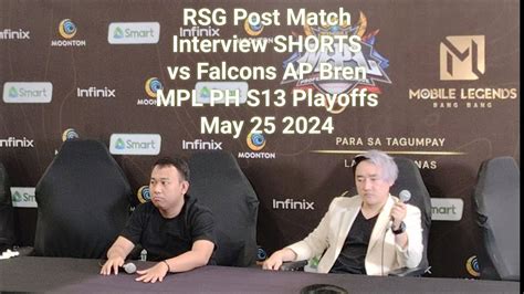 RSG Post Match Interview Shorts Vs Falcons AP Bren MPL PH S13