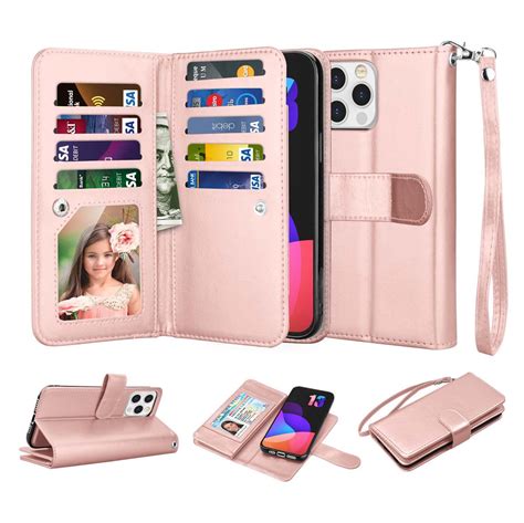 Iphone 13 Case Wallet Case For Iphone 13 Iphone 13 Pu Leather Case Njjex Luxury Pu Leather 9