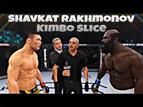 UFC 4 Shavkat Rakhmonov Vs Kimbo Slice Shocking UFC MMA Heavyweight