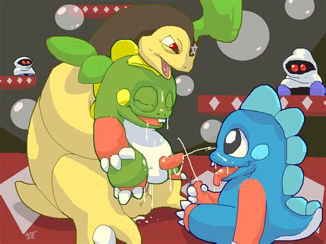 Rule 34 Bayleef Bob Bub Bubble Bobble Crossover Gay Interspecies Male Male Only Nintendo