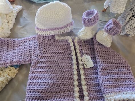 Crochet Baby Sweater Set - Etsy