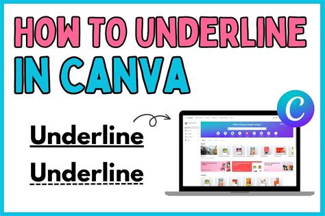 How To Underline In Canva Headings Text Etc