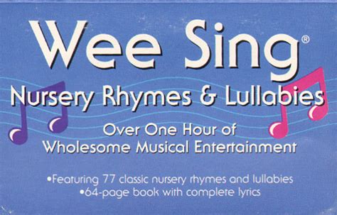 Wee Singers - Wee Sing Nursery Rhymes & Lullabies (1985, Cassette ...