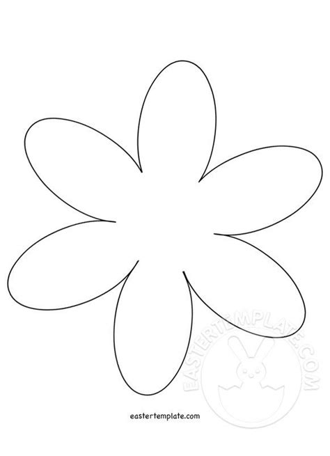 Flower With Petals Outline