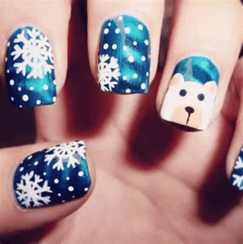 33 Snowflake Christmas Nail Designs Fashionre