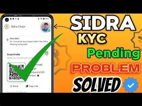 Sidra Chain Kyc Pending Problem Solved Sidra Chain Kyc Verification