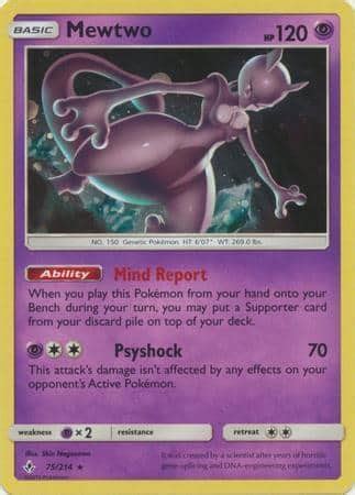 Mewtwo Alternate Holo Promo Playset