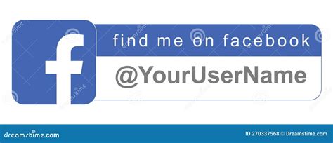 Follow Us On Facebook Logo Cartoon Vector 116439737