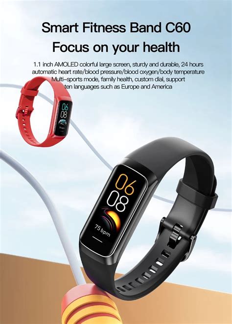 New C Smart Band Inch Amoled Touch Screen Heart Rate Blood