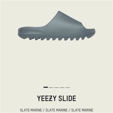 adidas Yeezy Slide Slate Marine adidas Yeezy... - Depop