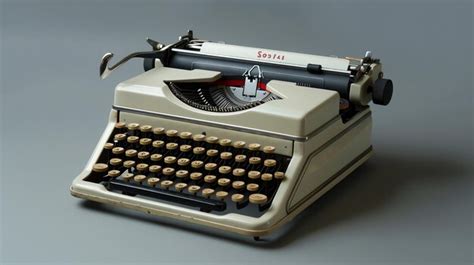 Premium Photo | Vintage typewriter with keys and carriage return