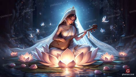 saraswati mata image - ghantee