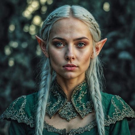 Premium Photo Portrait Of An Elf Woman