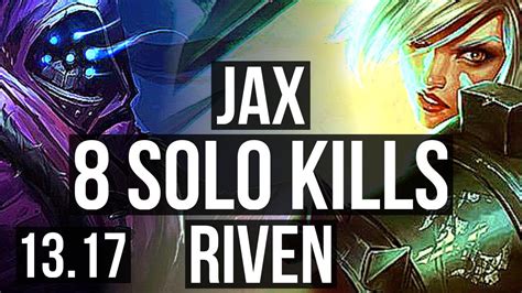 Jax Vs Riven Top Solo Kills M Mastery Legendary