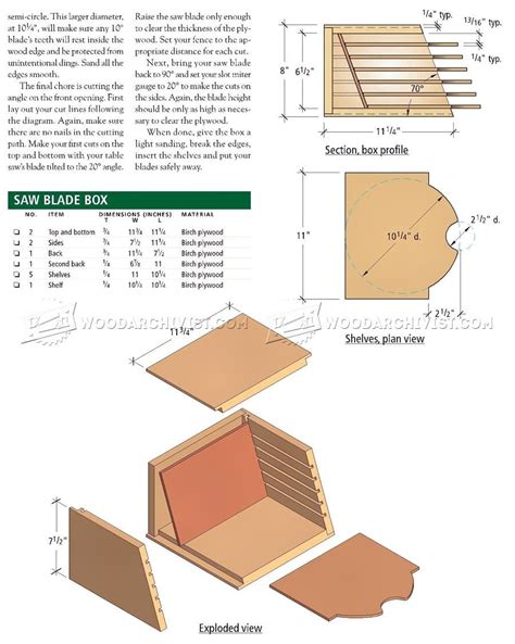 Saw Blade Storage Box • Woodarchivist