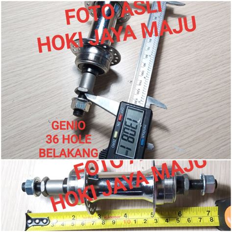 Jual Hub Sepeda Hole Besi Nap Genio Ori Belakang Only Double Drat