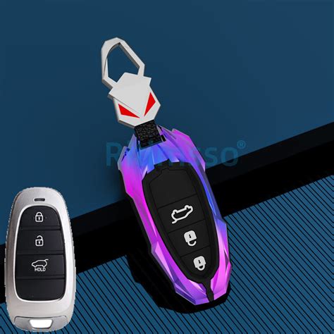 Zinc Alloy Silicone Sleeve Car Remote Key Fob Case Cover For Hyundai