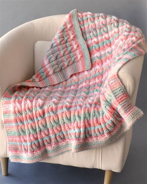 Multicolored Yarn Baby Blanket Knitting Patterns In The Loop Knitting