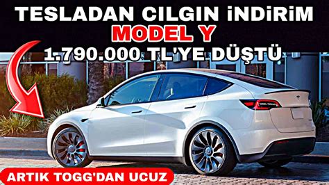 TESLADAN 1 000 000 TL LİK ÇILGIN İNDİRİM TESLA MODEL Y ŞU AN 1 790 000