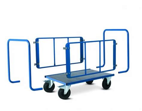 800 Mild Steel Platform Trolley Foldable Cart Luggage Trolley For