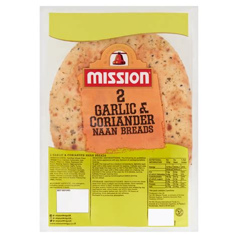 Mission 2 Garlic And Coriander Naan Breads