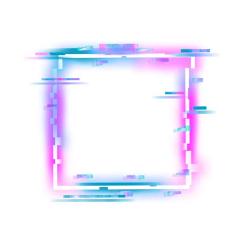 Neon Frame Radiant Surround Glowing Perimeter Bright Border Colorful Accent Png