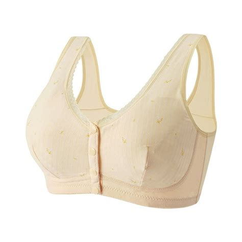 Hoksml Bras For Women Plus Size Clearance Casual Sexy Front Button Shaping Cup Shoulder Strap