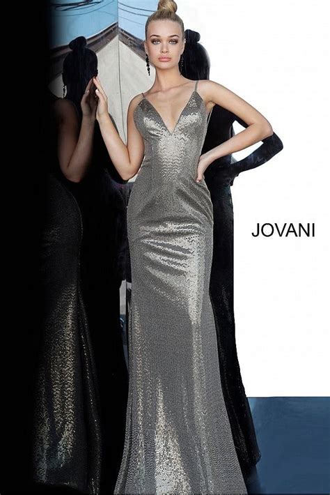 Black Copper Jovani 2811 Backless Metallic Prom Long Dress For 530 0