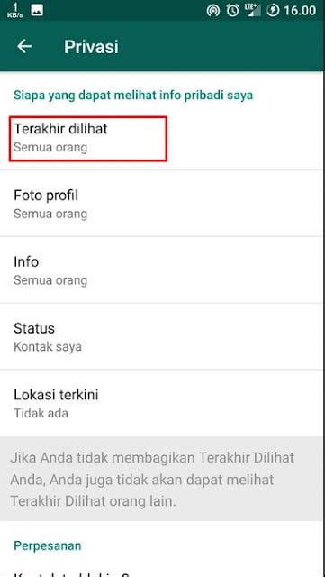 Cara Sembunyikan Status Terakhir Dilihat Di Whatsapp Terbaru