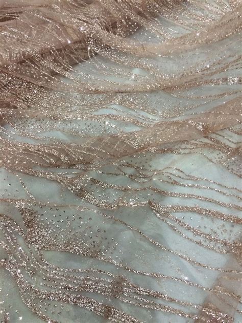 Tulle Lace With Glued Glitter Fashion Cyndi 1010373 African Glitter