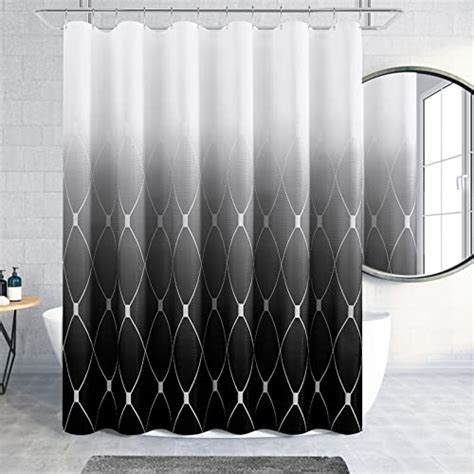 Black And White Geometric Shower Curtain