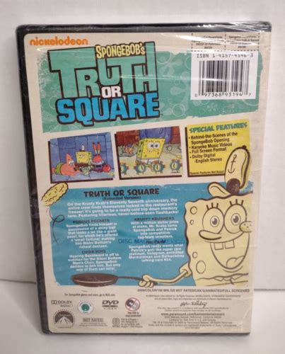 SpongeBob SquarePants Truth Or Square DVD 2009 For Sale Online EBay