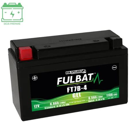 BATTERIE FT7B 4 BS FULBAT 12V6 5AH LG150 L65 H93 GEL SANS