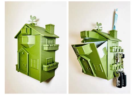 House Shaped Trash Can By Zicchan Download Free Stl Model