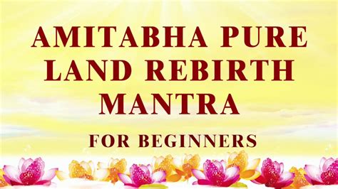 Master LuFor BeginnersBenefits Of Reciting The Amitabha Pure Land