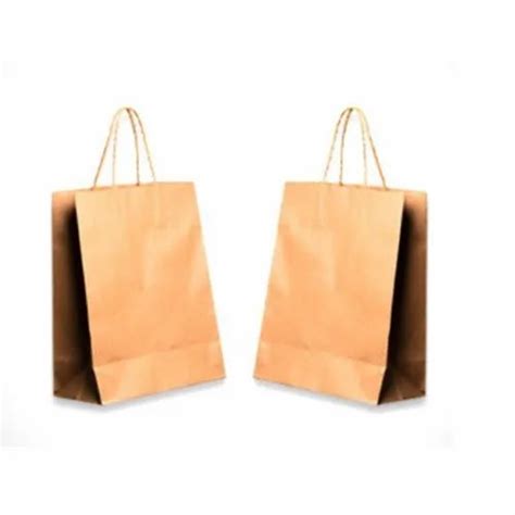 Brown Handmade Plain Paper Bag For Grocery Capacity 4 Kg At Rs 20