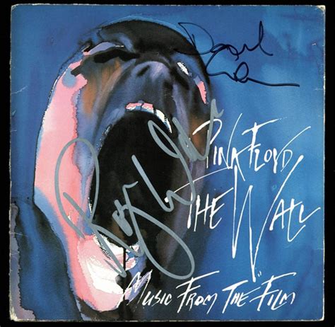 Sold Price Pink Floyd Roger Waters And David Gilmour Dual Signed The