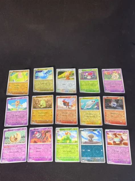 LOT N4 DE 15 Reverse Sans Doubles Carte Pokémon Flammes Obsidiennes