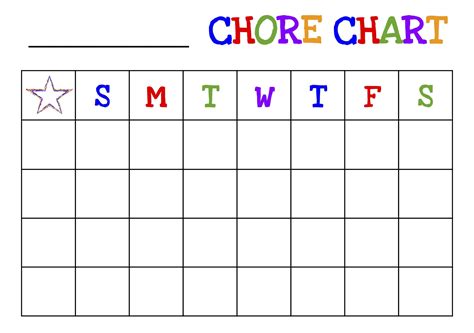 Free Printable Chore Chart For Kids Motivate Your Child With This
