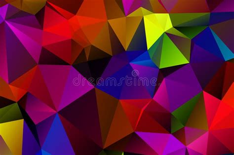 Background Vivid In The Style Of Cubism Color Wallpapers Stock Vector