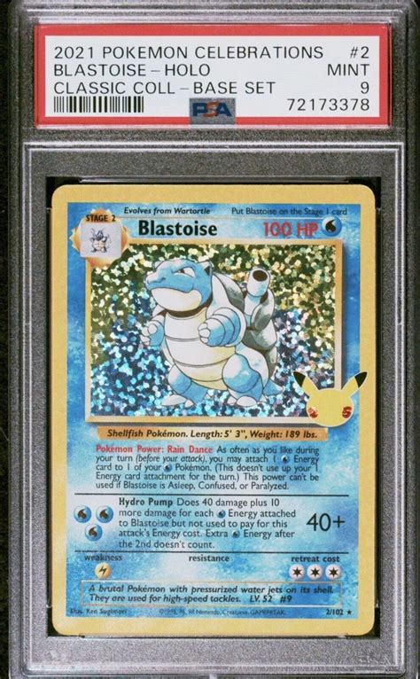 Mavin 2021 Pokemon Celebrations Blastoise Holo Classic Collection