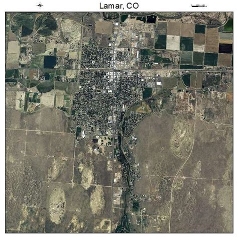 Aerial Photography Map of Lamar, CO Colorado