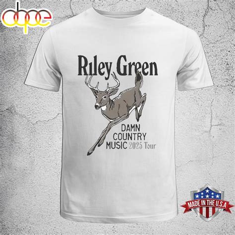 Riley Green Deer Damn Country Music Tour Unisex T Shirt Walmart