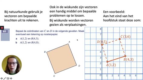 Vectormeetkunde Vectoren Optellen Voor Klas Wis B Youtube