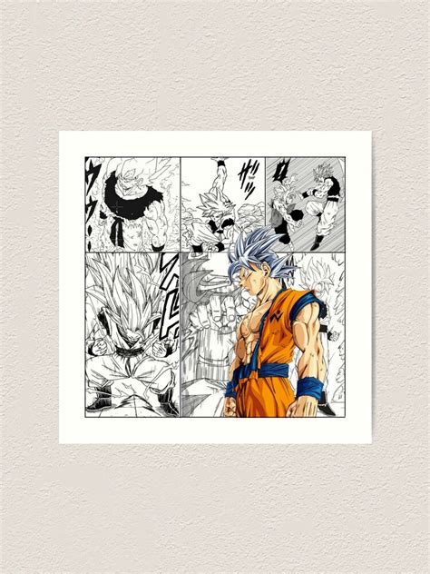 Goku Ultra Instinct Manga Panel Art Print For Sale By Meza17 Redbubble