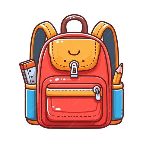 premium vector vector cartoon school backpack