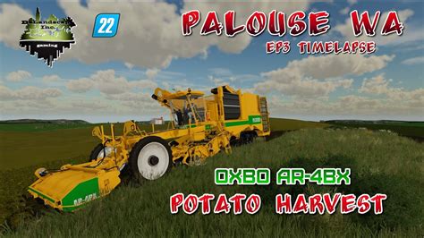 Palouse Wa Ep Timelapse Potato Harvest Oxbo Ar Bx Fs