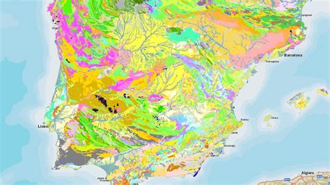 Así es el nuevo mapa geológico de España y Portugal