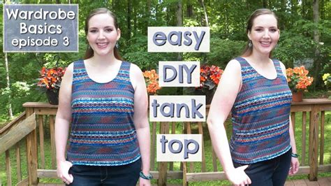 Diy Easy Basic Tank Top How To Sew For Beginners Clothing Sewing