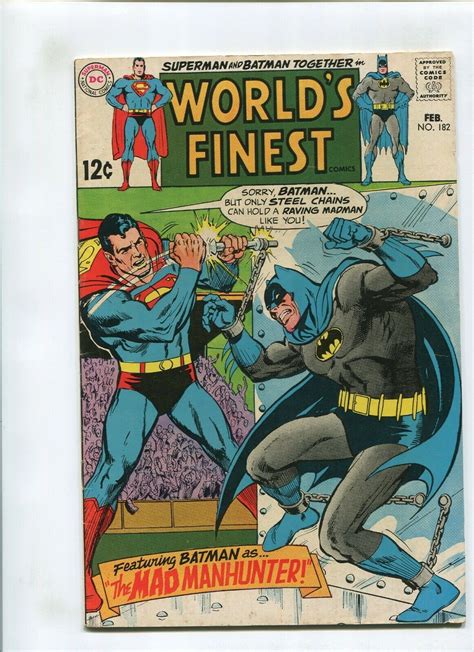 Worlds Finest 182 60 Fisherman Collection Mad Manhunter 1969